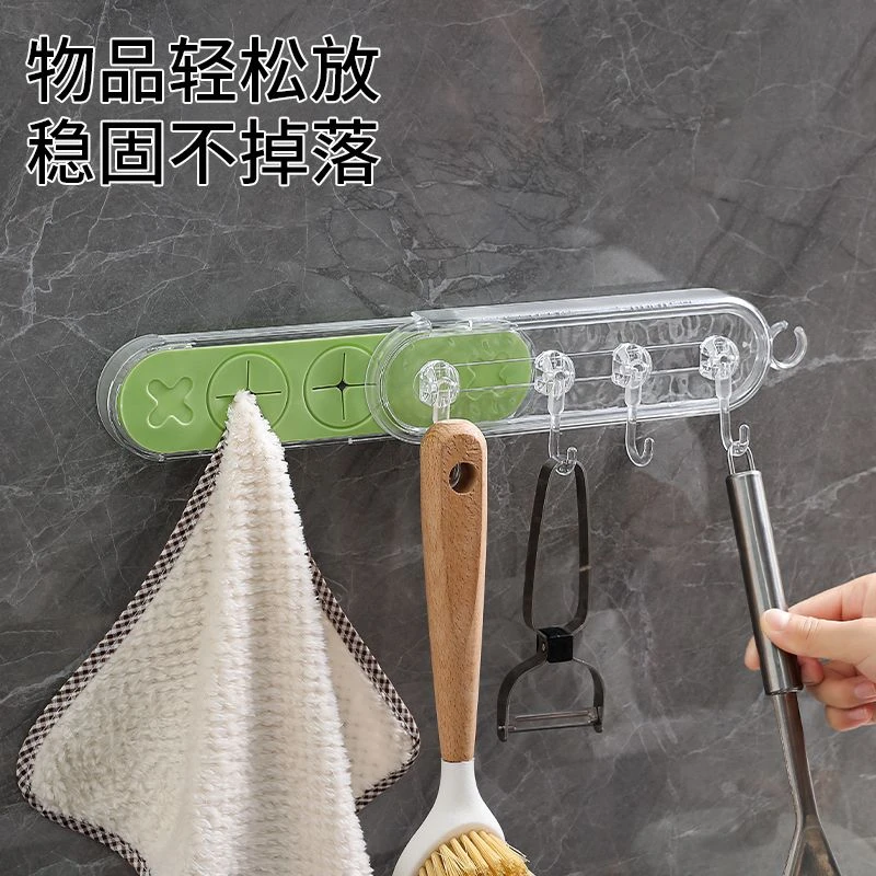 新疆包邮吸盘式毛巾架可伸缩浴室卫生间挂钩毛巾置物架免打孔