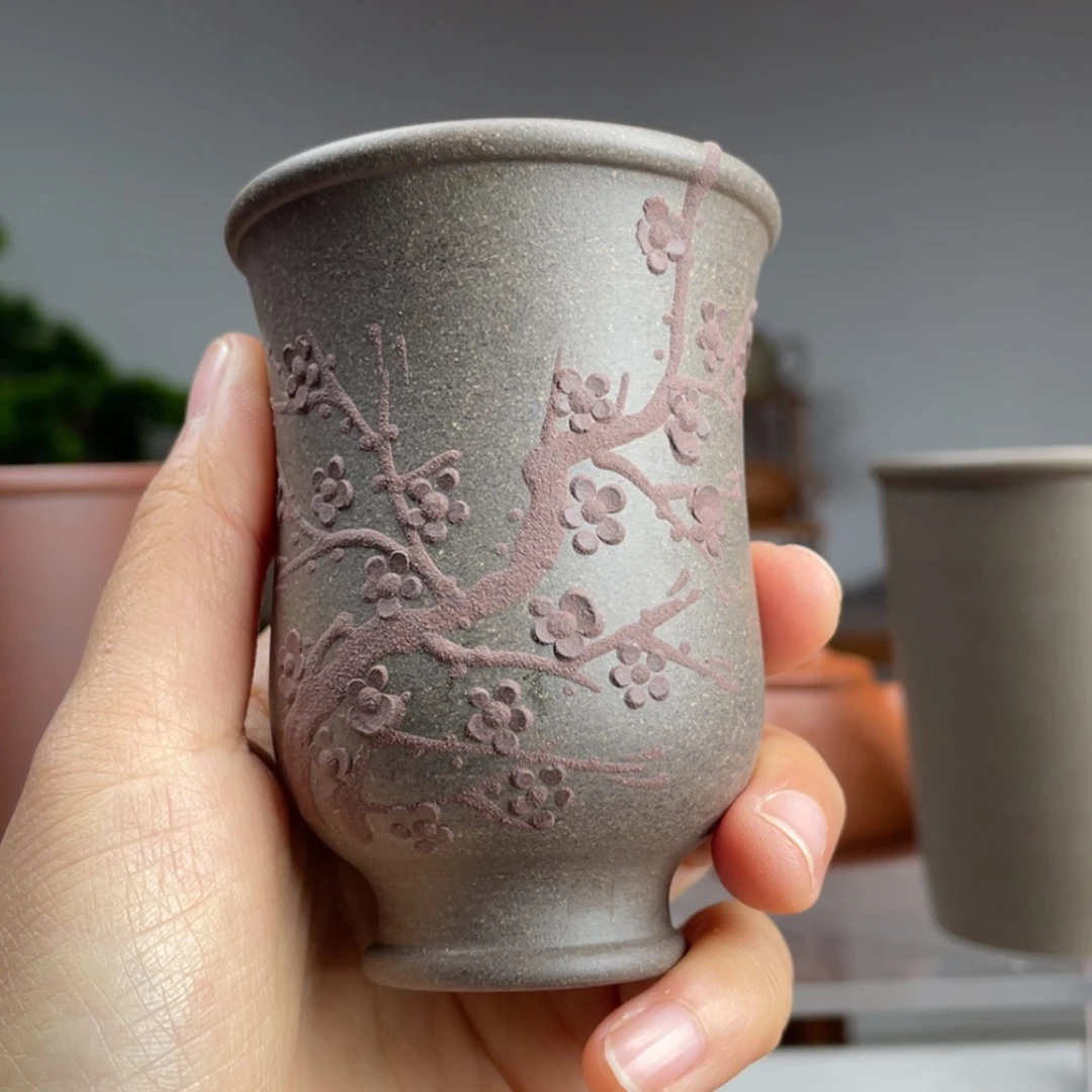 【闪购商品】紫砂茶壶小*青灰紫泥主人杯容量100cc