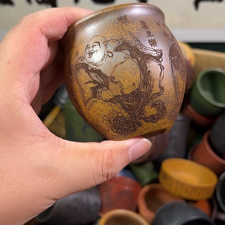 茶杯紫砂全手工紫砂主人杯