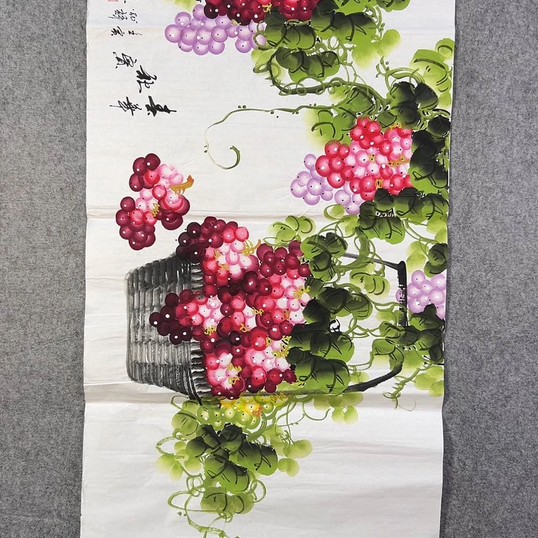 国画572 花鸟在树丛的顶端鸣叫叫声响