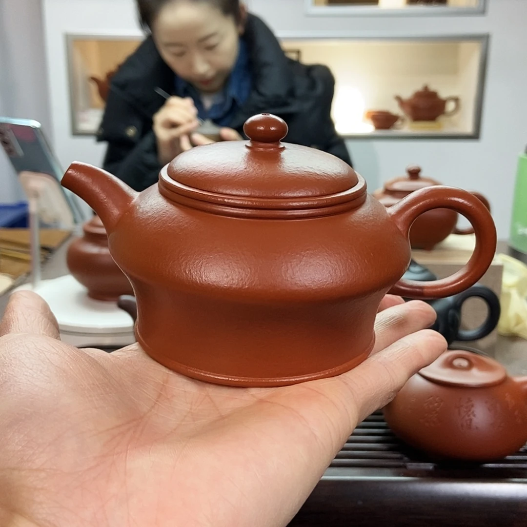 茶壶紫砂微瑕朱泥曼殊