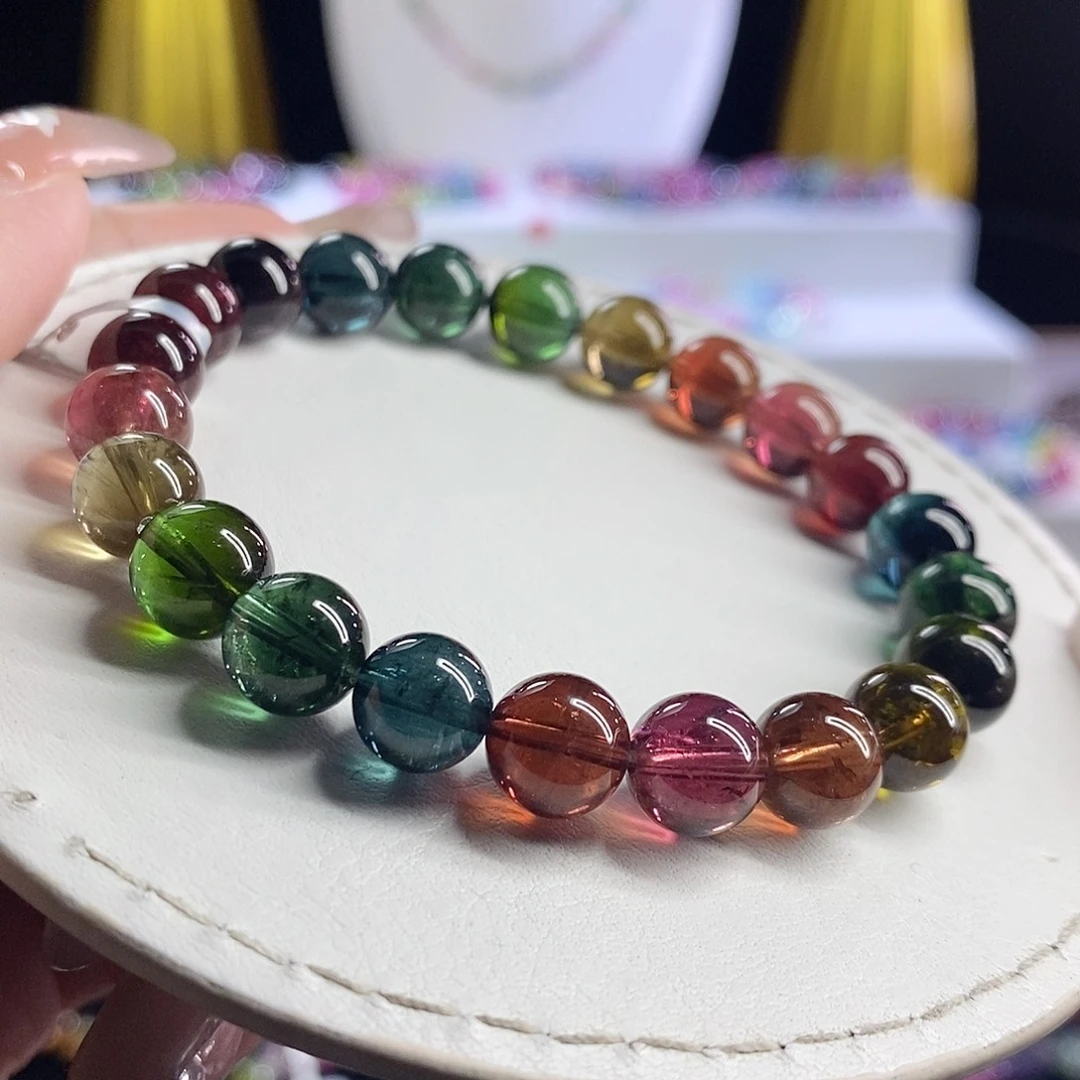 未镶嵌手链碧玺浓郁