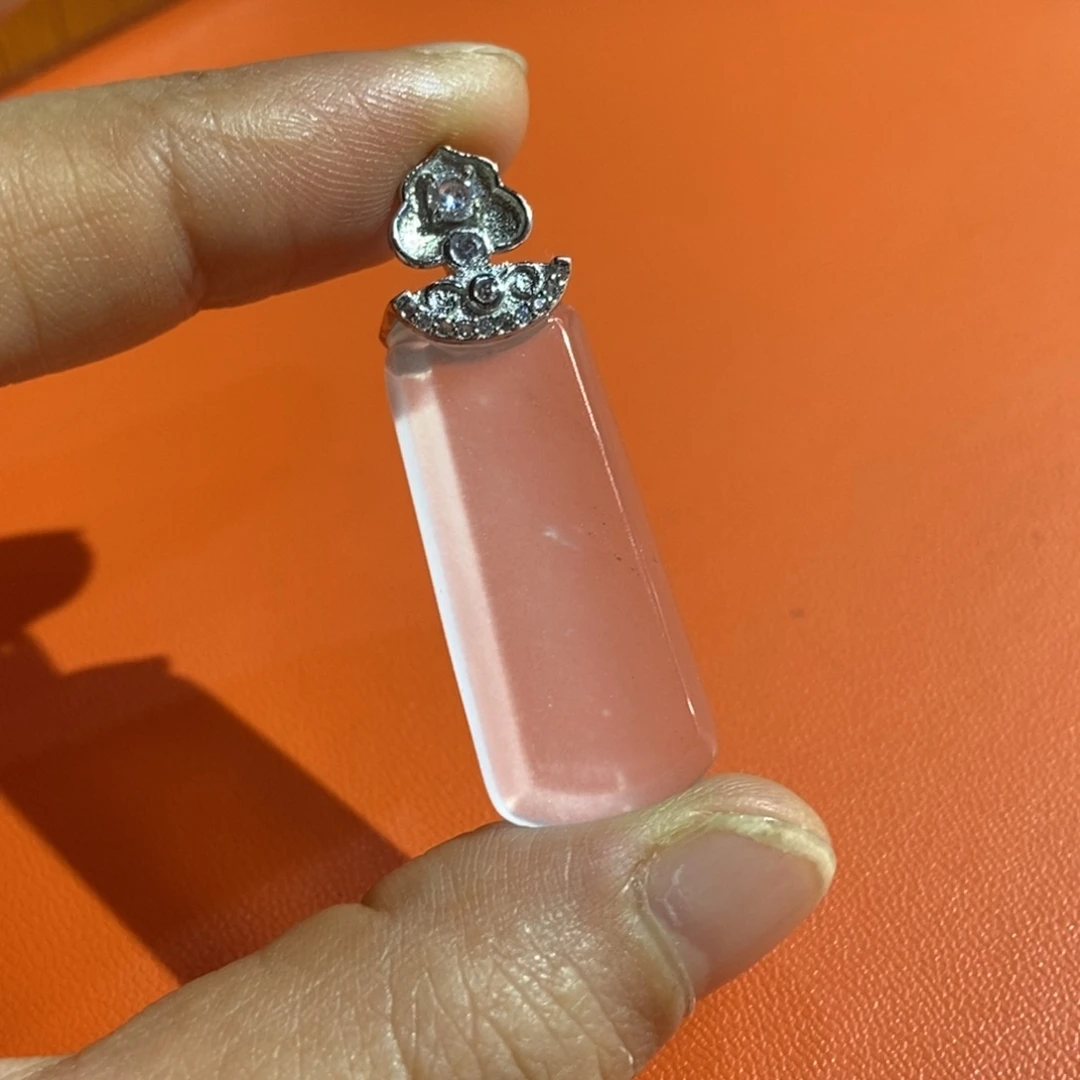 石英质玉银S925镶嵌颈饰