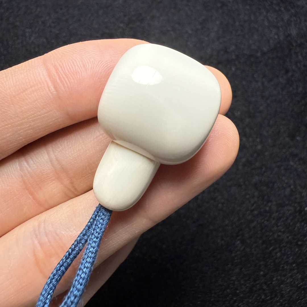 F1042猛犸象牙19.5*19.5*30mm藏式分体三通胖墩分体冰料果冻料