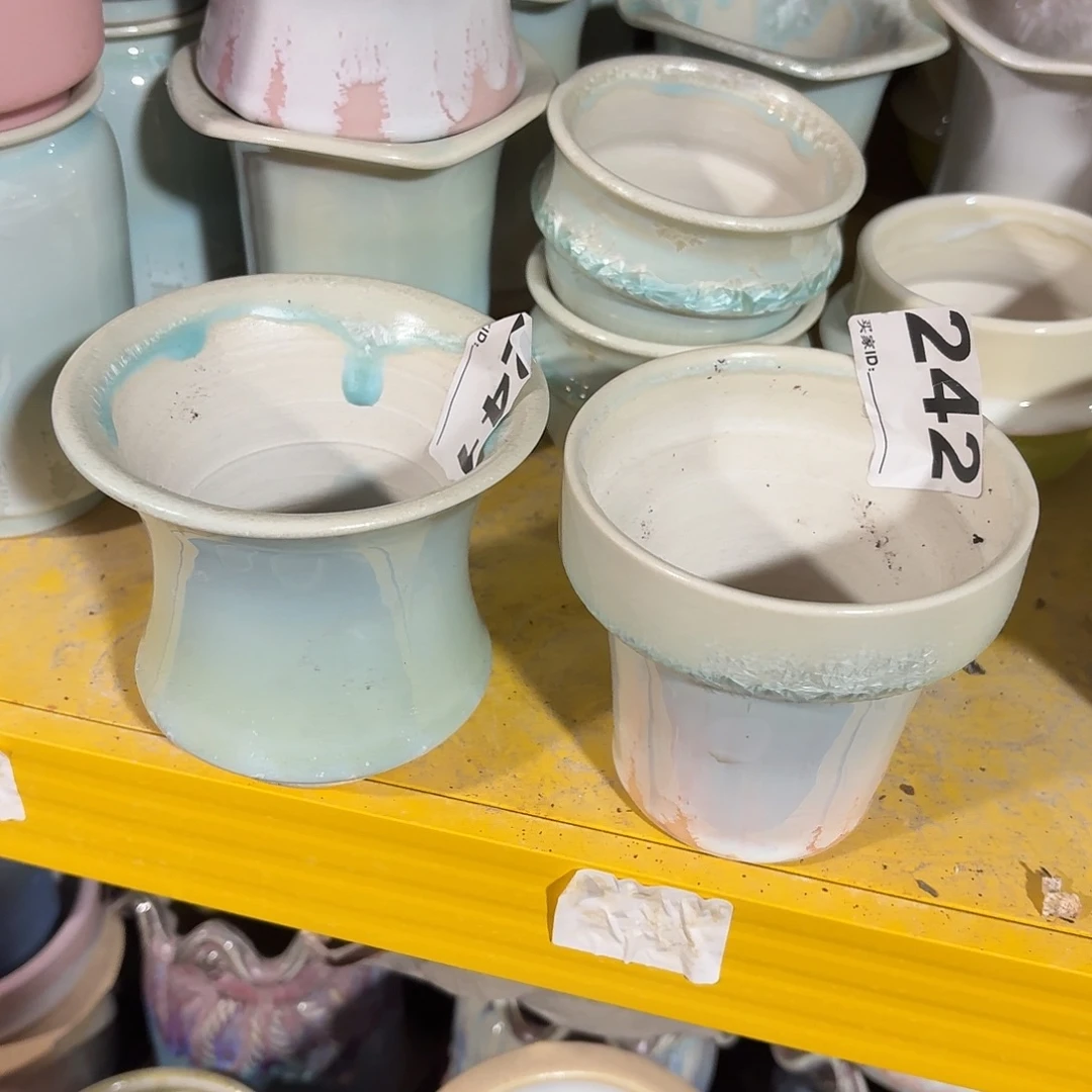 磊***贝景德镇多肉花盆241+242