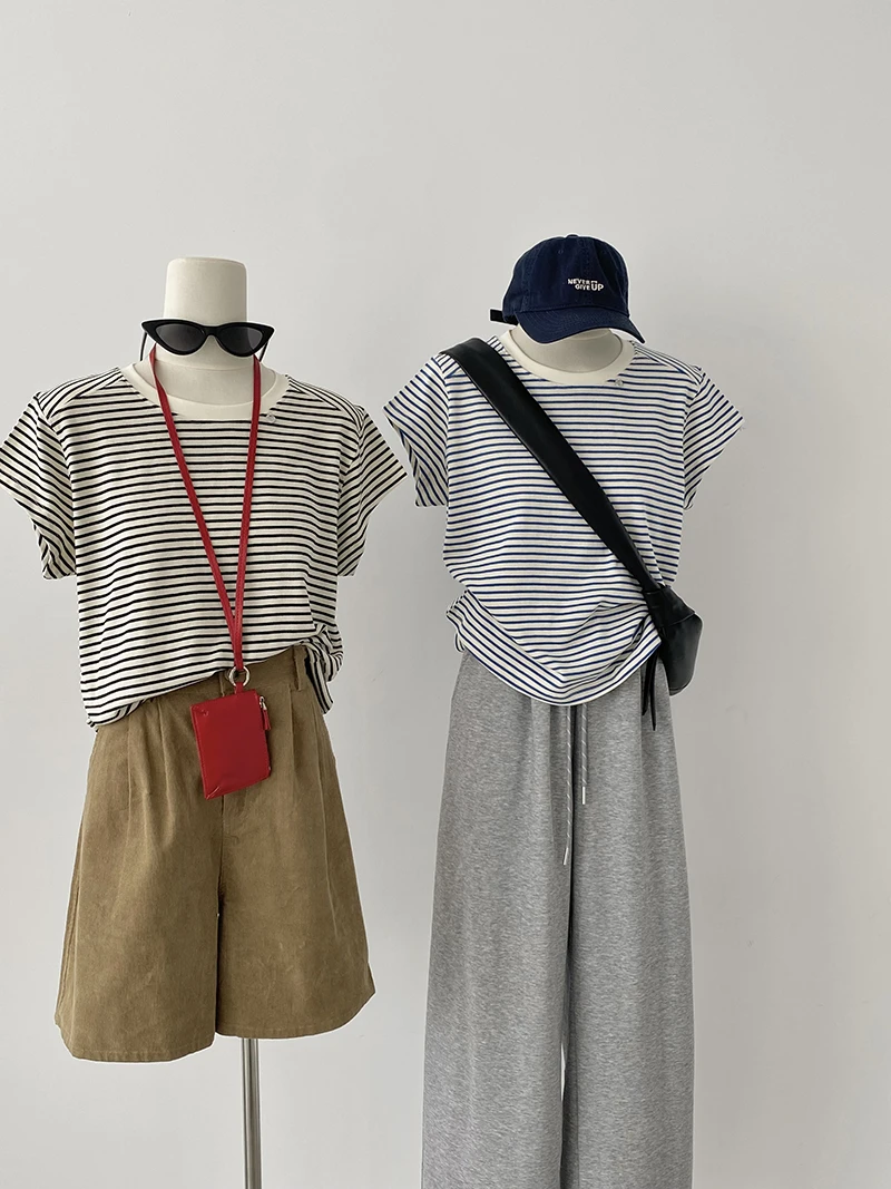 【超百搭撞色小飞袖短袖T】2025夏季新款韩版女装短袖T恤21816653