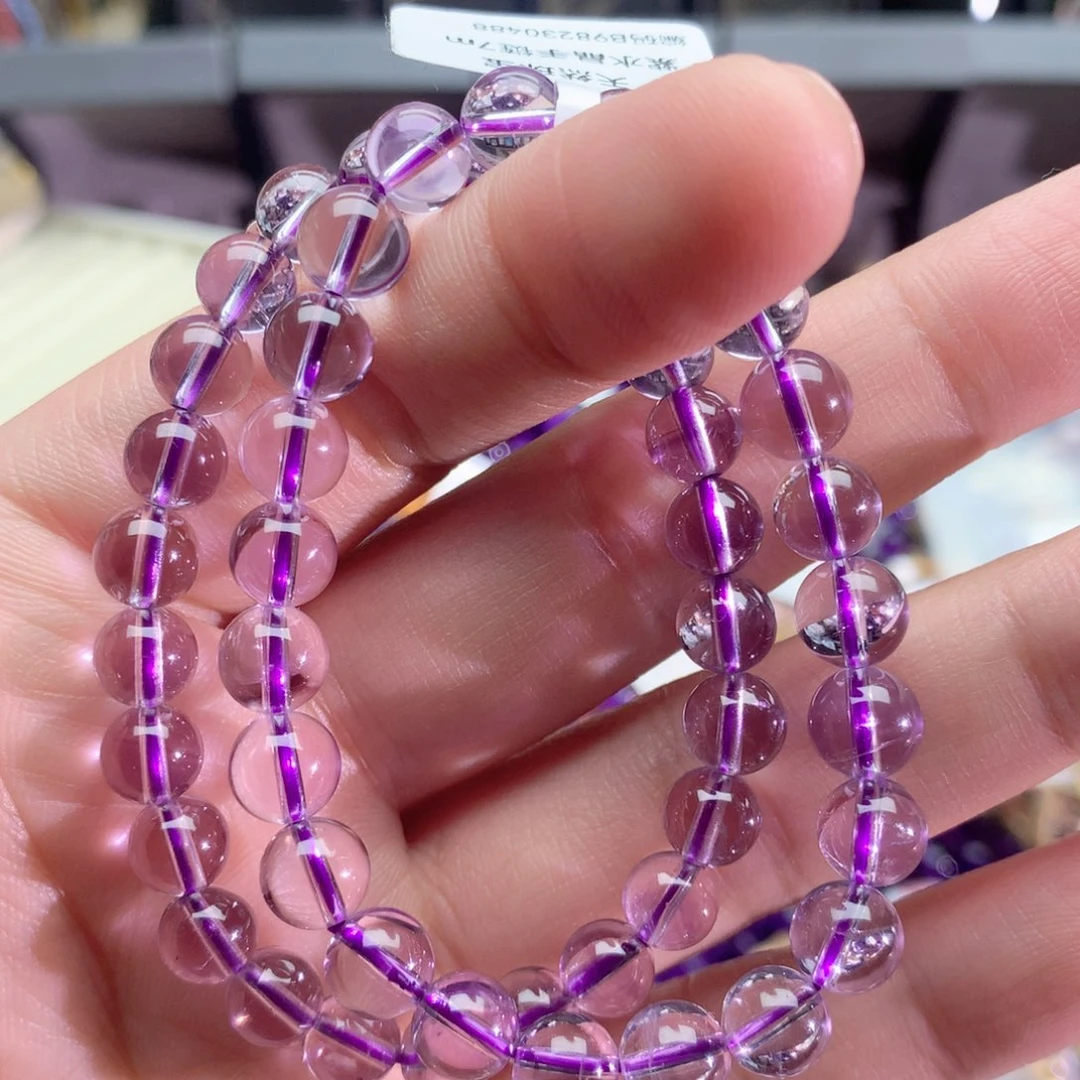水晶手串未镶嵌紫水晶手链7