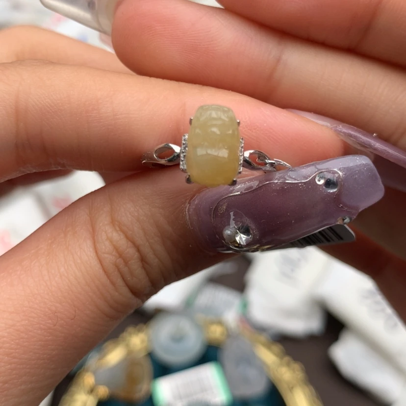 【闪购商品】翡翠戒指银S925镶嵌一