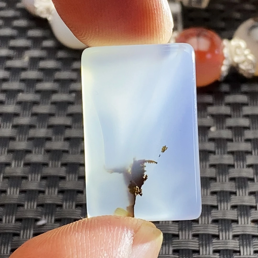 黑***哥玛瑙/玉髓未镶嵌吊坠(不含链)