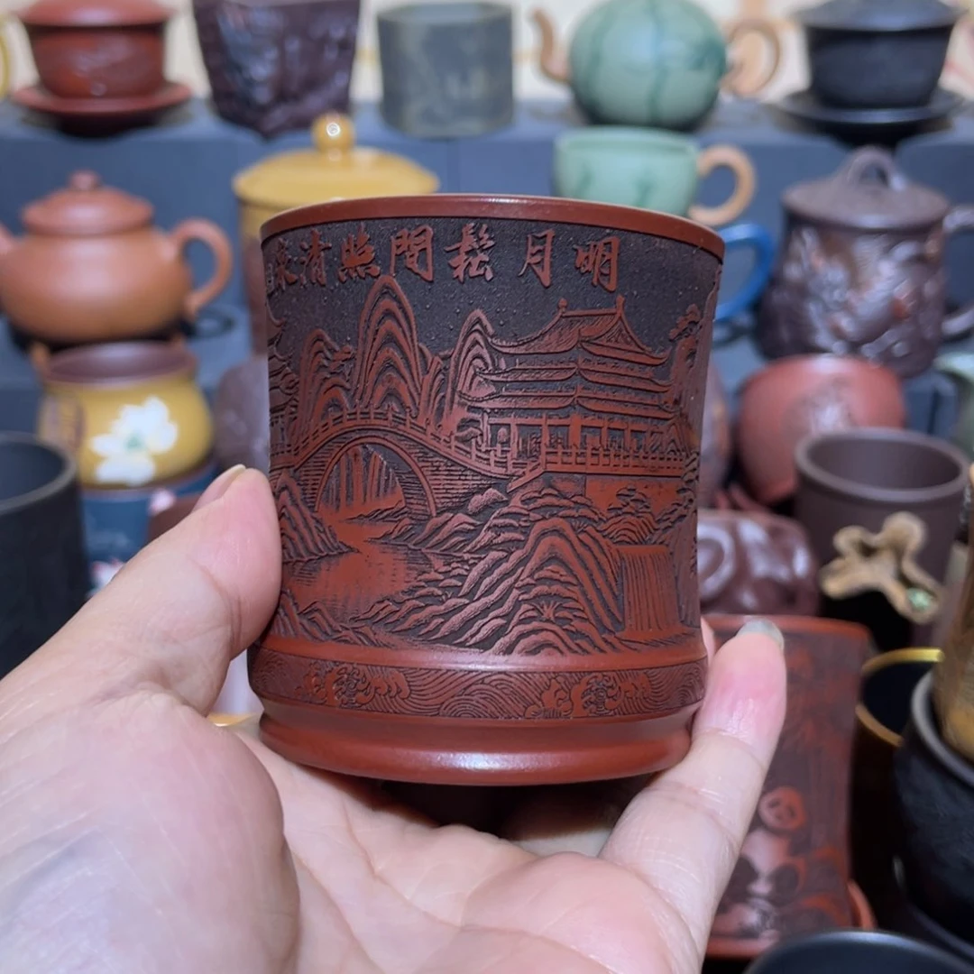 原矿紫砂手工主人杯