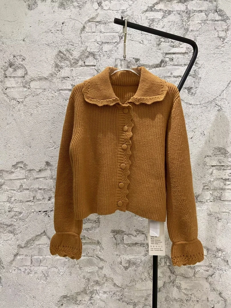 闵笑一【闲日柔彩】M444&针织衫毛衣上衣女装