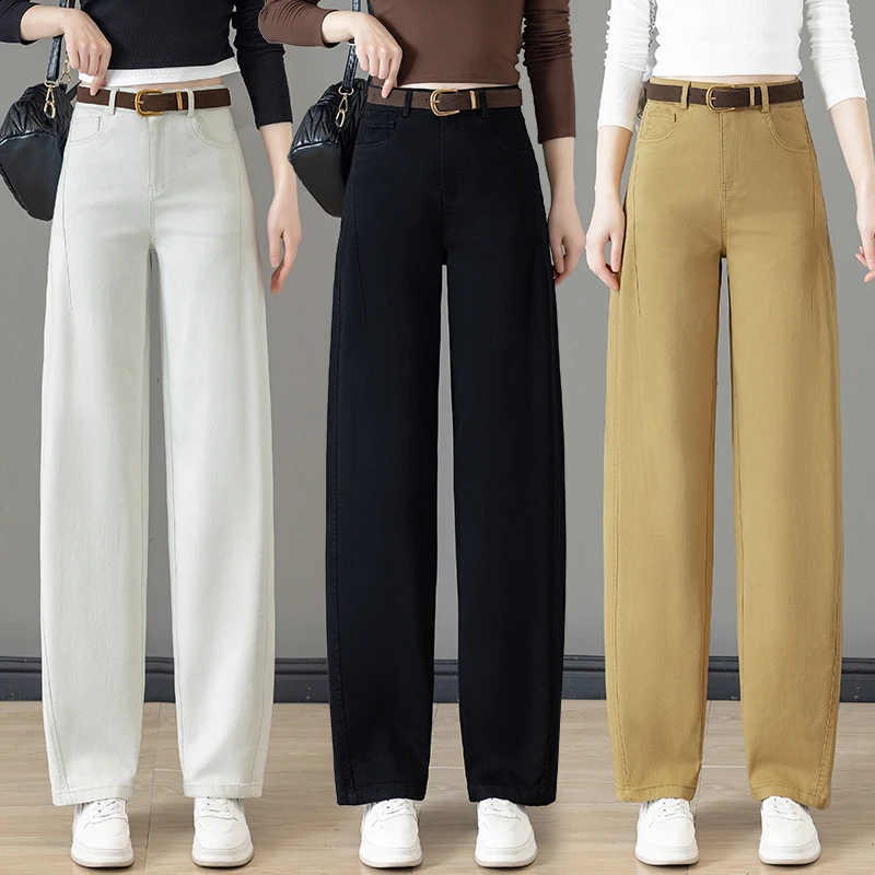 阔腿镰刀裤女春秋2025新款高腰宽松百搭休闲香蕉裤垂感直筒弯刀裤