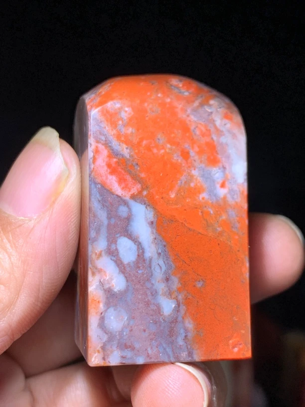 寿山石。寿山五彩杜林大红袍