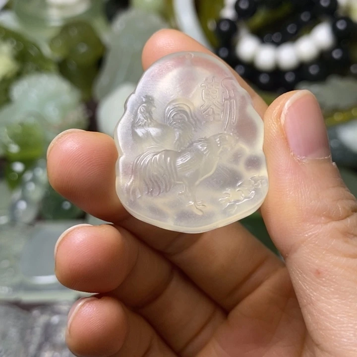 岫玉岫玉挂件未镶嵌吉****达