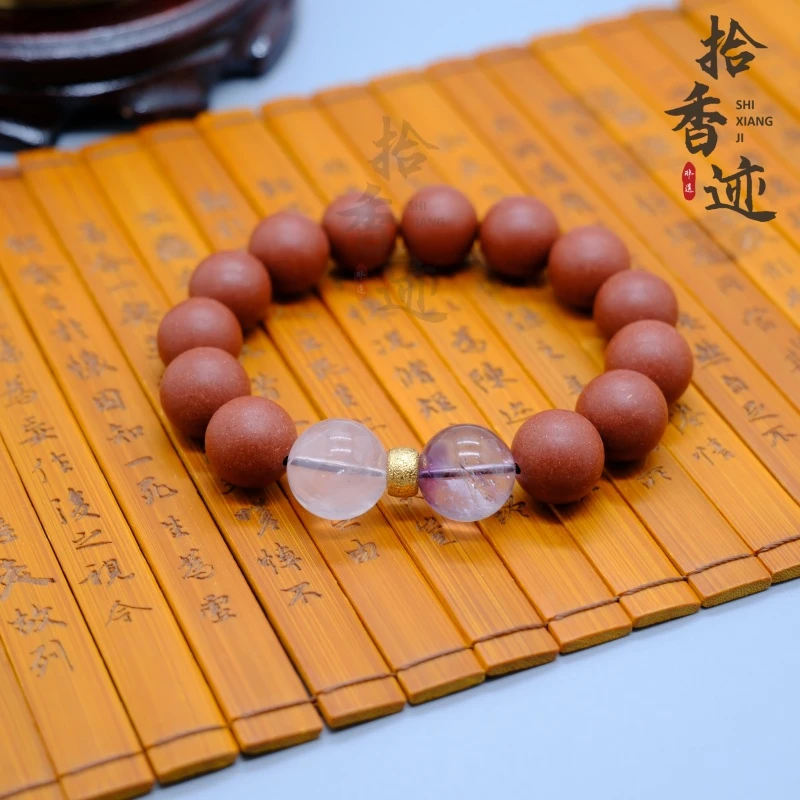 【参韵15mm单圈】合香珠手串 人参味 非遗传承手工 精致 盘玩 水晶