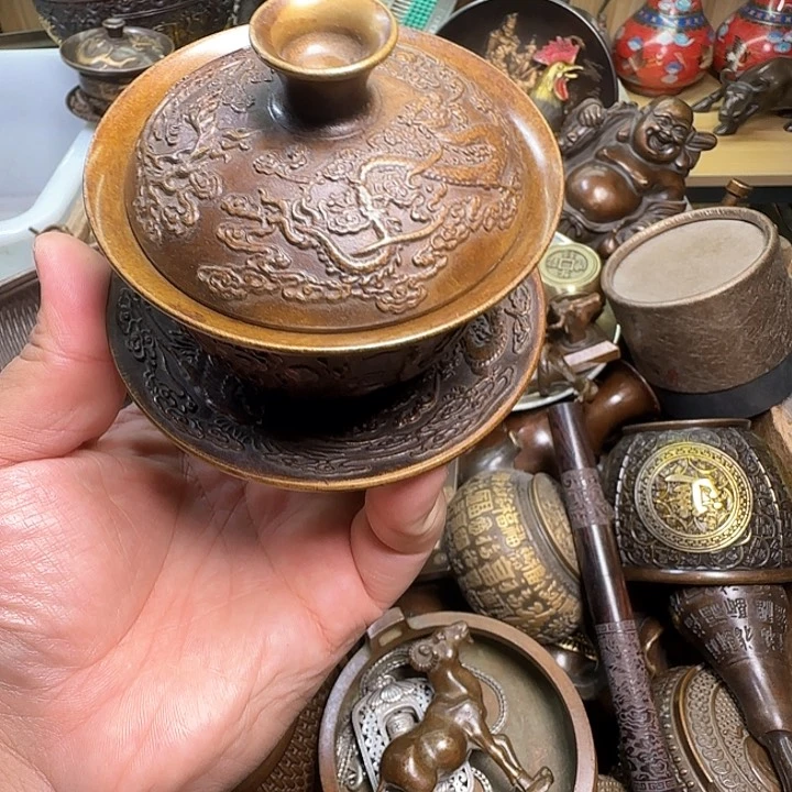铜器办公室茶室摆件
