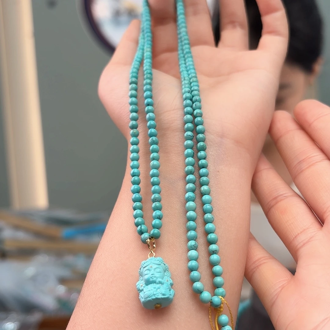 绿松石未镶嵌颈饰