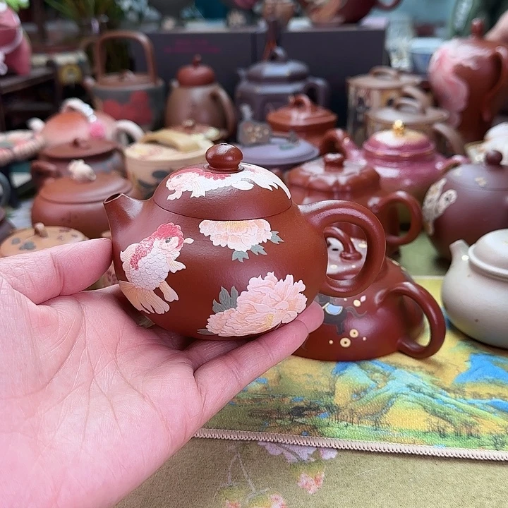 茶壶紫砂年年有鱼