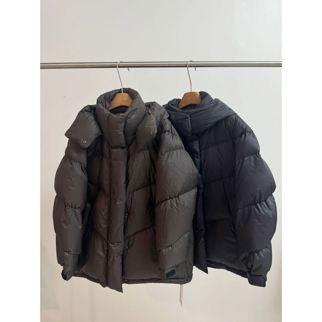 zhukele 连帽中长简约鹅绒服 休闲时尚加厚中长款