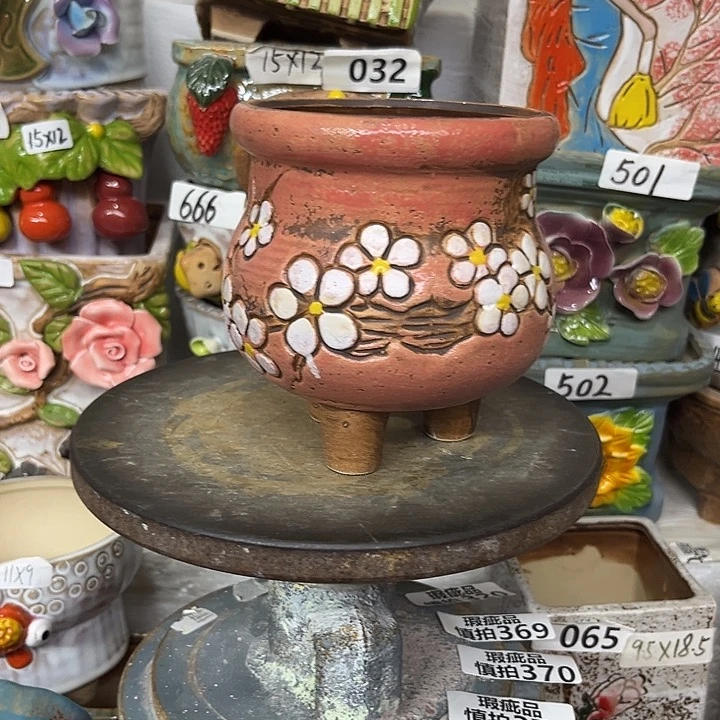 粗陶材质多肉花盆