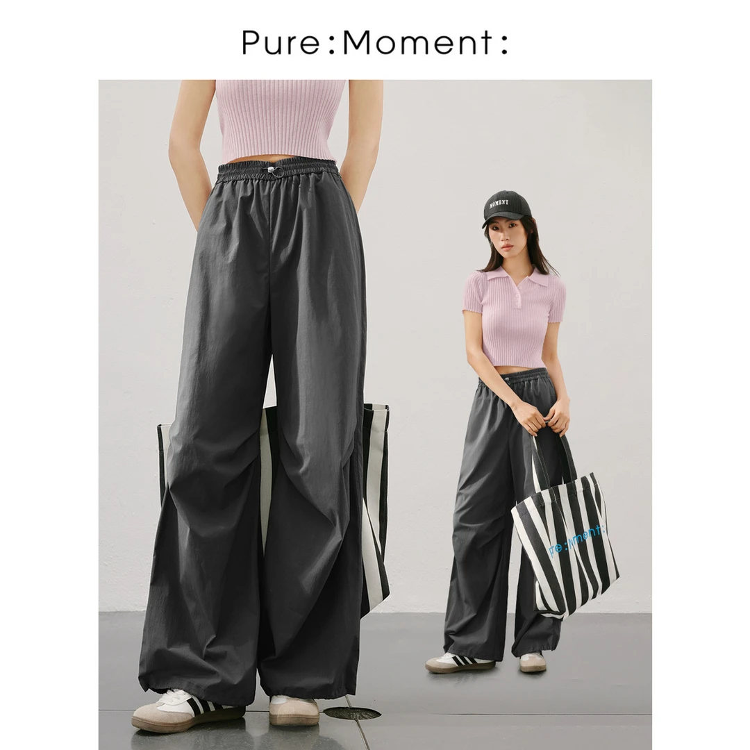 小麦檬Pure:Moment:商场同款24夏季新品休闲工装裤4F3250221