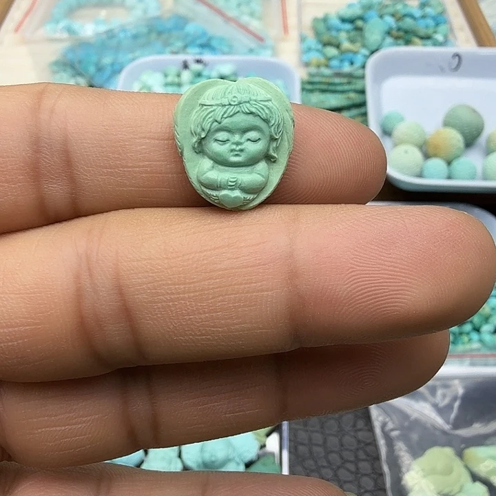 绿松石未镶嵌珠宝半成品