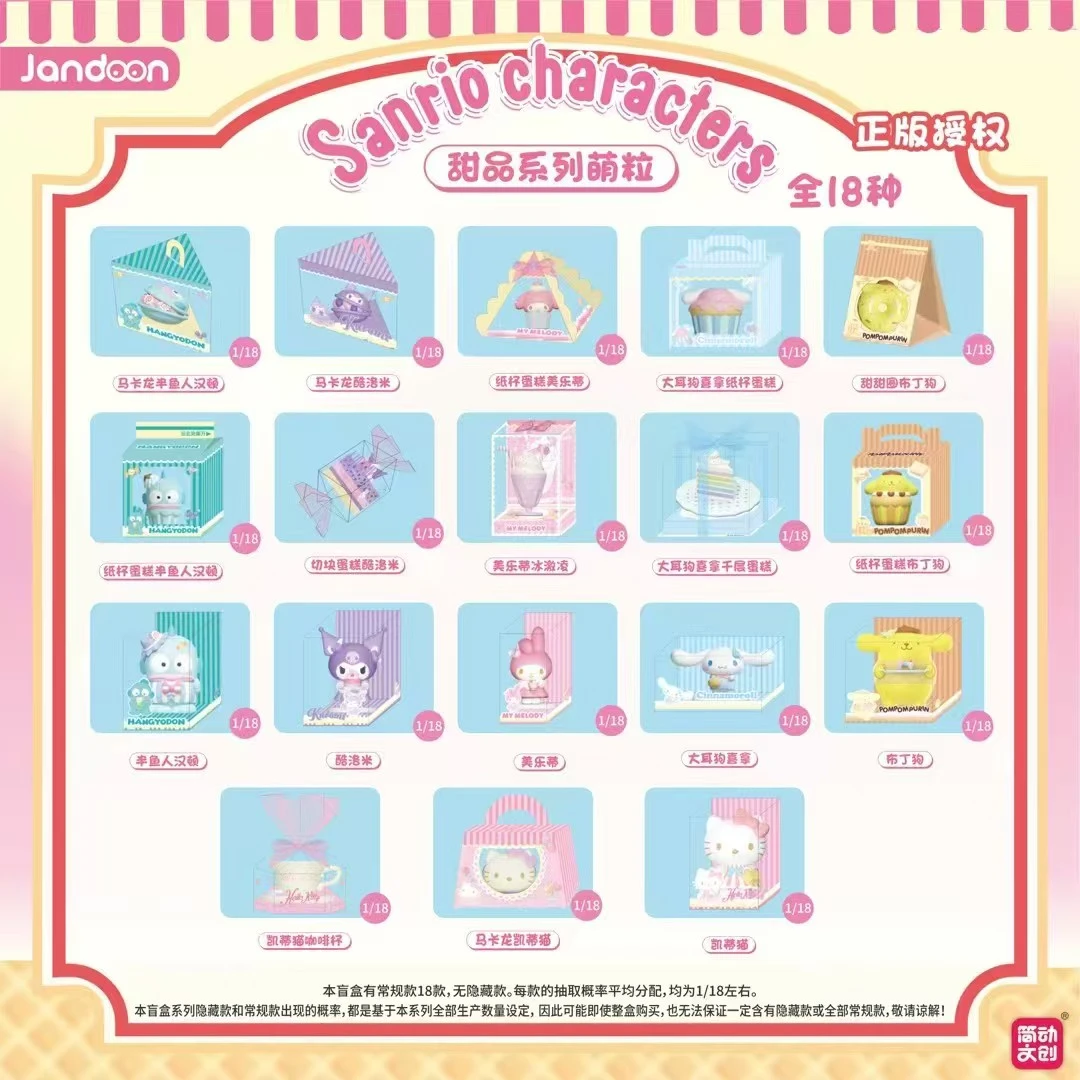 简动文创三丽鸥甜品系列萌粒(默认代拆)