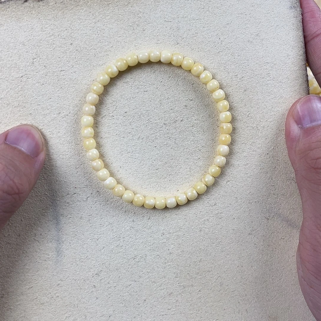 黑***.未镶嵌蜜蜡手串蜜蜡手串5mm