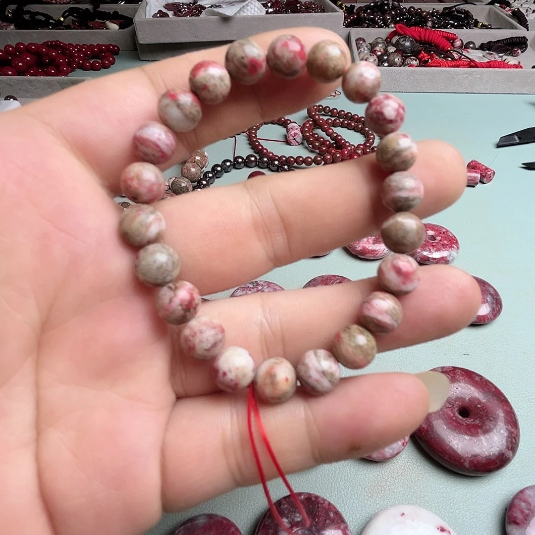 紫砂天然朱砂辰石吊坠