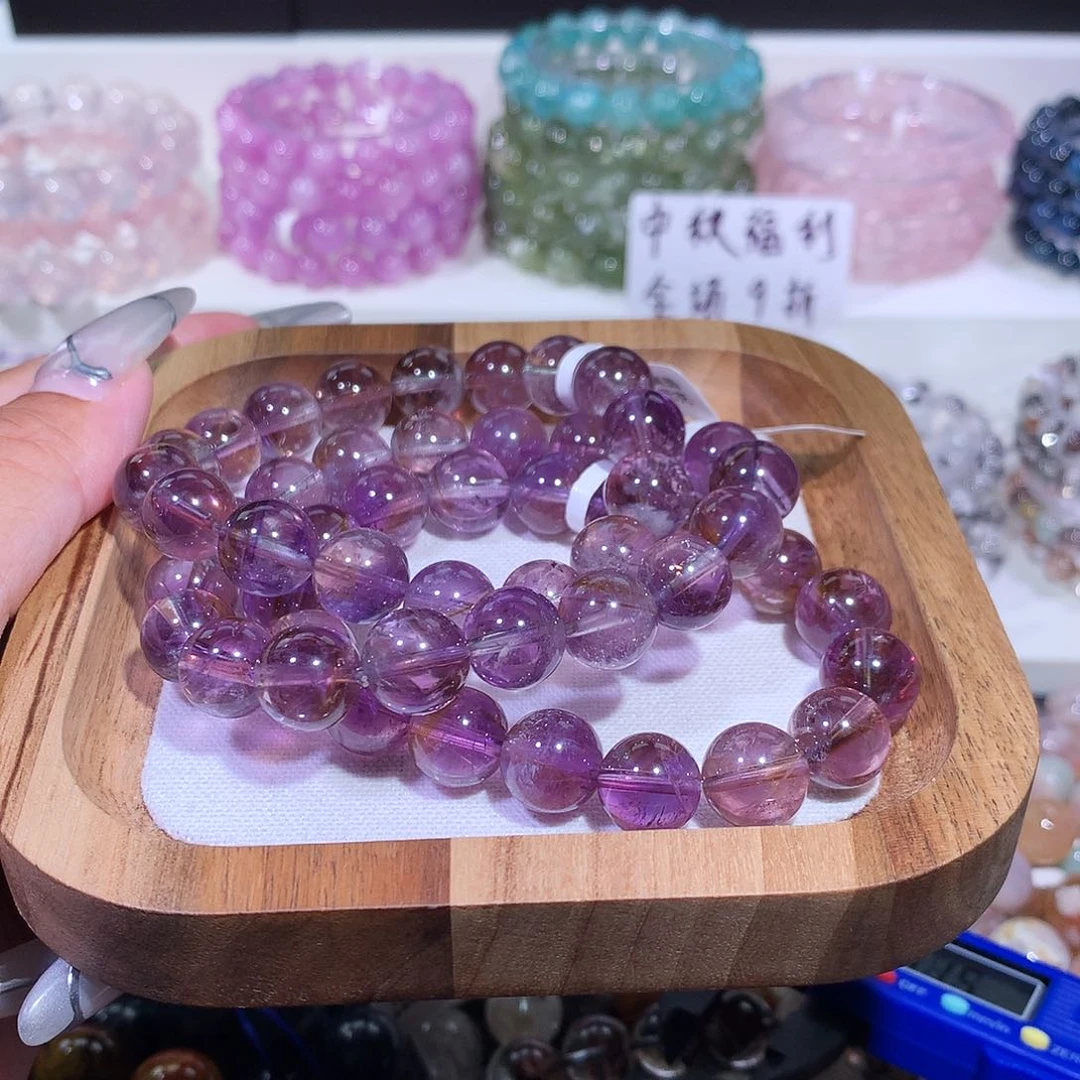 未镶嵌手链水晶赞比亚紫黄晶11（多样性发其一