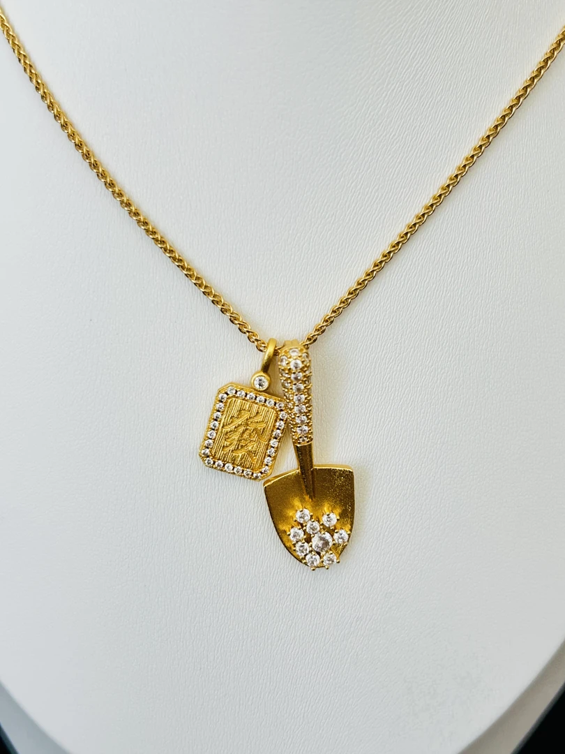 铜合金项链 高级富贵金铲铲