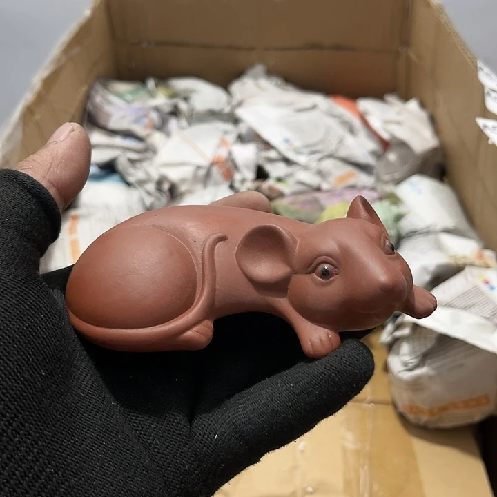 瓷片茶摆件工艺品摆件666
