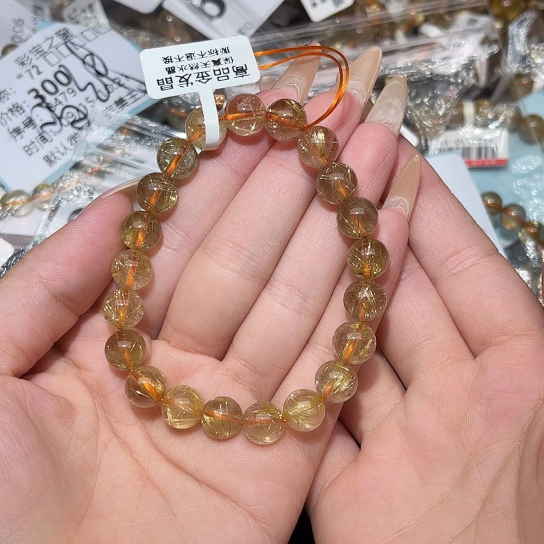 未镶嵌手串发晶饭*学卡9