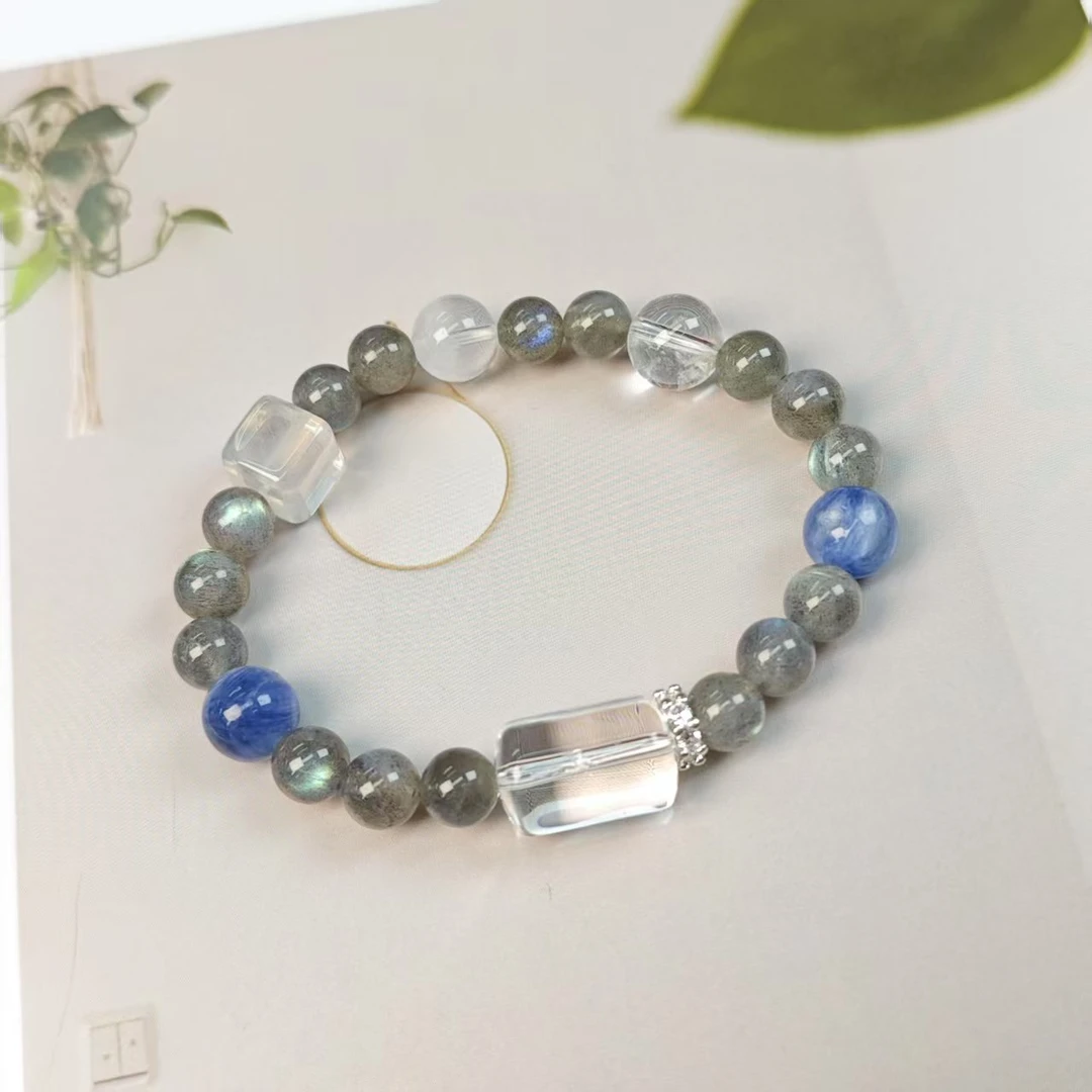 【暴风雪】灰月光手链7+(多样发其一) XF127