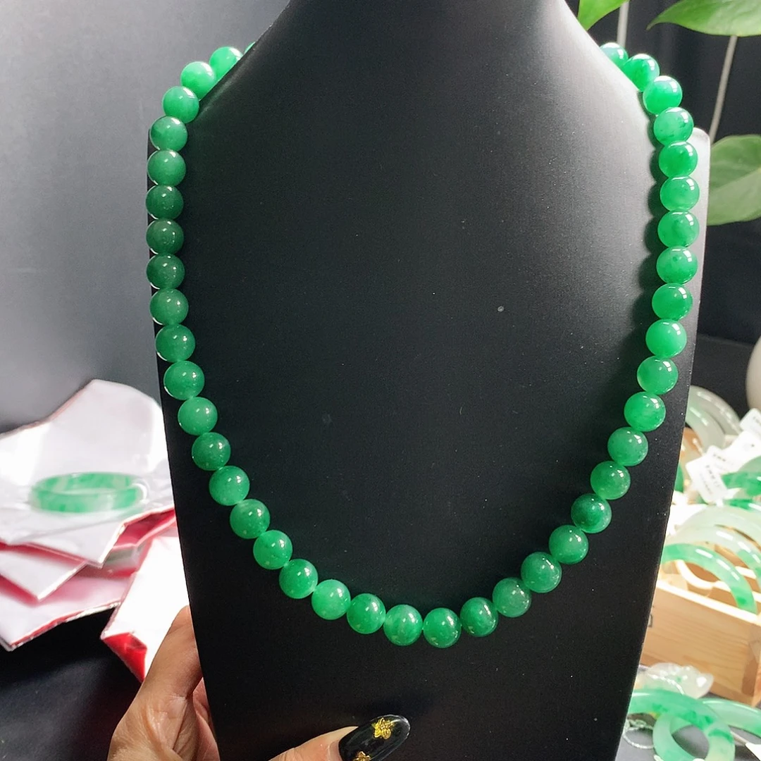 石英质玉未镶嵌项链