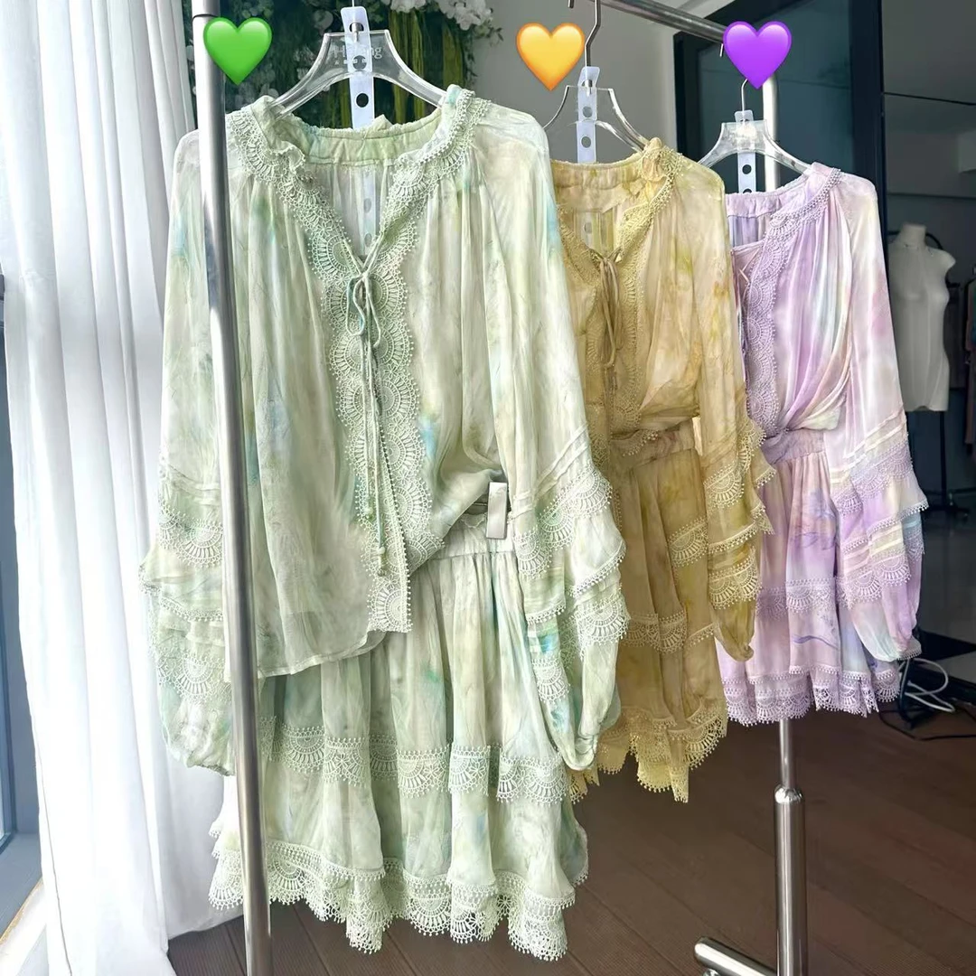 【加州阳光-套装】百分100桑蚕丝连衣裙合并