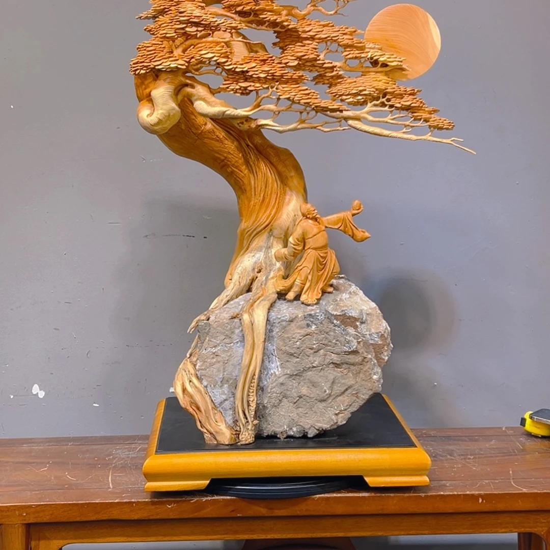 光***士柏木（崖柏）木雕艺术作品欣赏