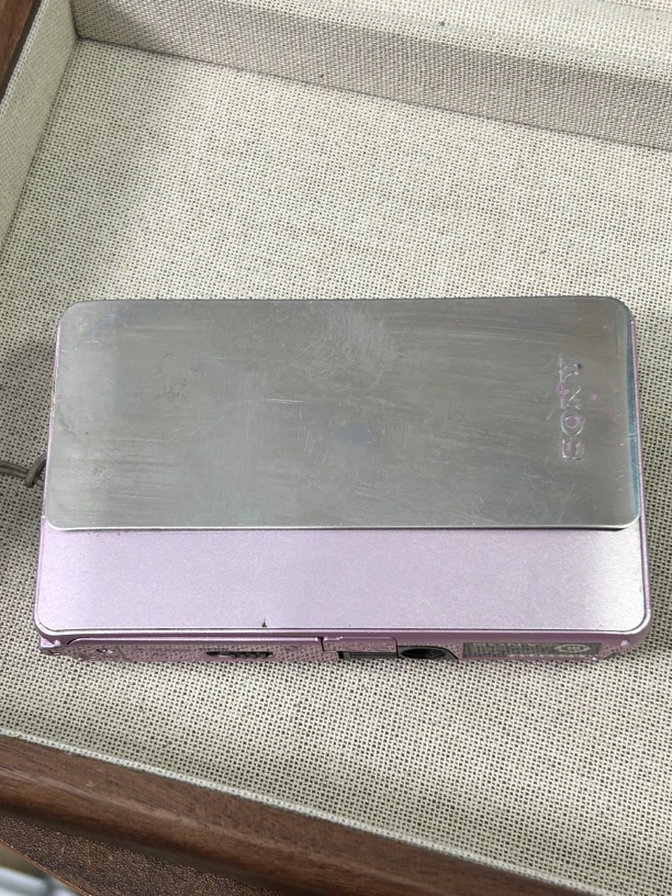 9新 Sony/索尼 tx5 粉色 滑盖ccd 复古触摸屏可以涂鸦贴纸换相框