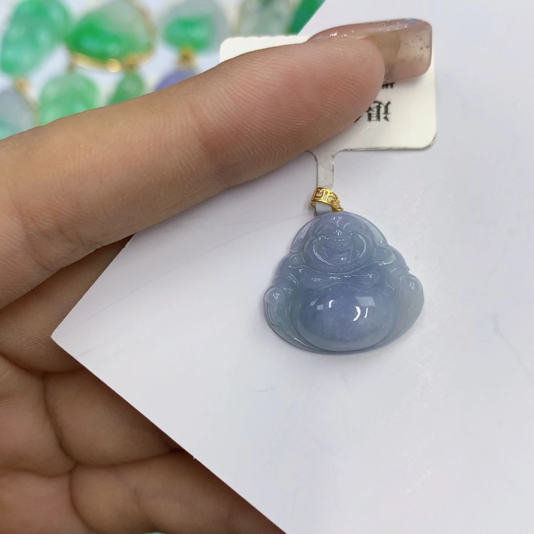 翡翠18K金镶嵌颈饰翡翠