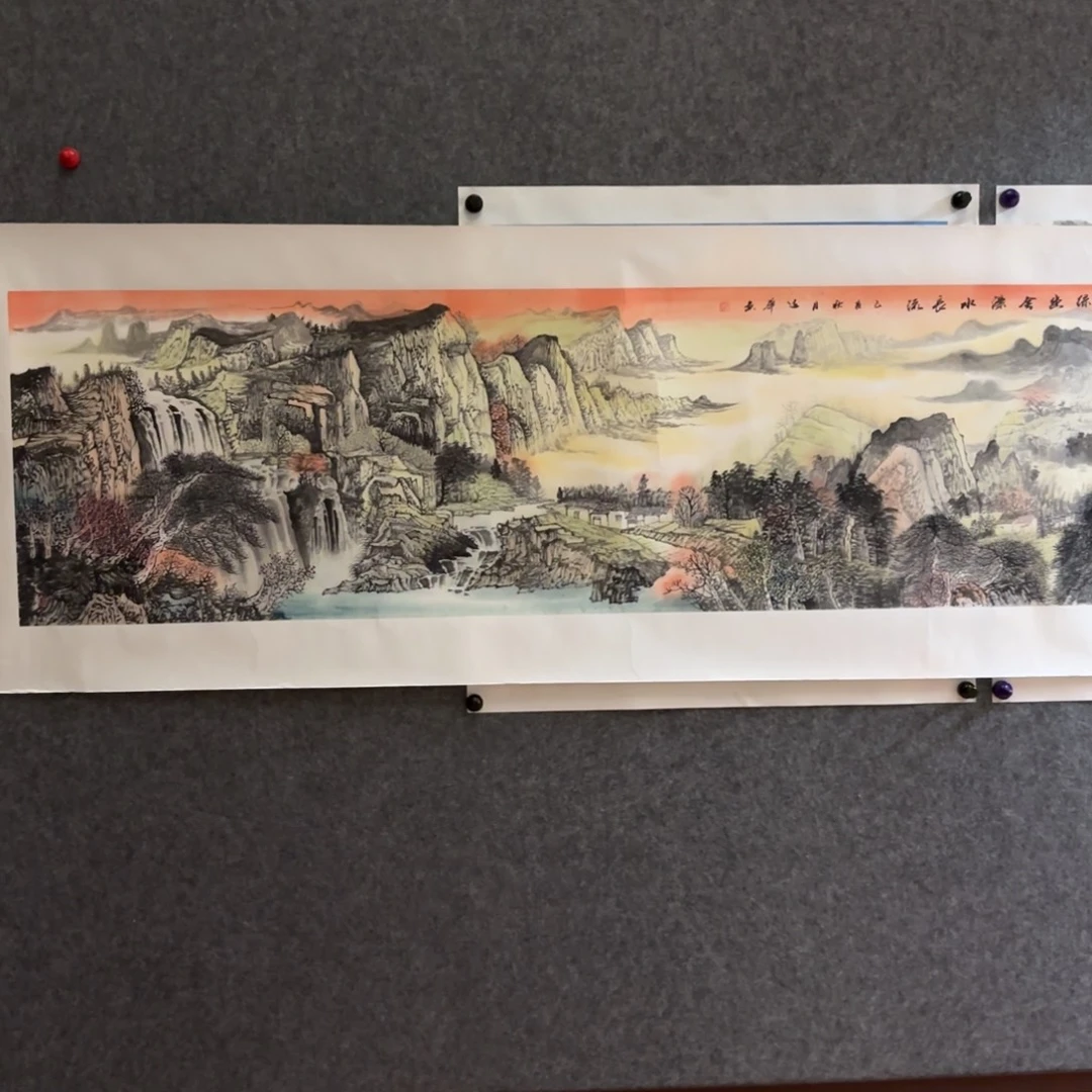 国画国画作品李海涛山水花鸟精品手绘