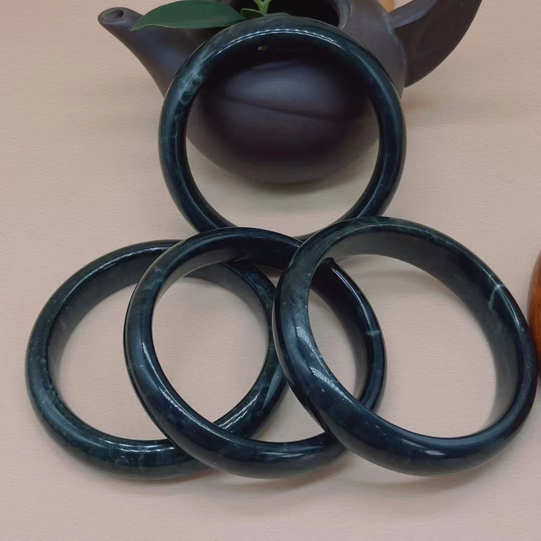 【玉美人曌璞阁】蛇纹石玉正装手镯（拍一发一多样性发货）