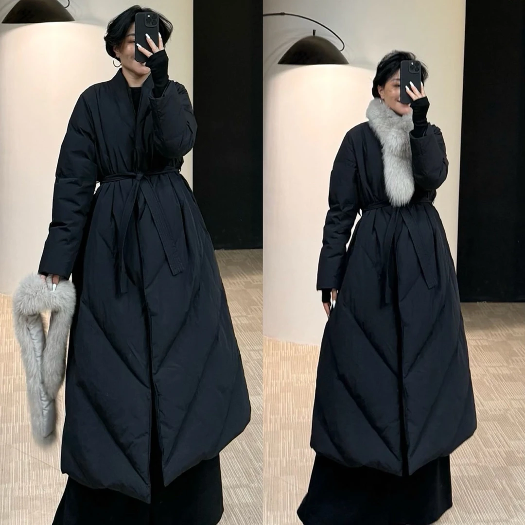美丽定制极简气质大牌毛领长羽绒160斤以内（5216）