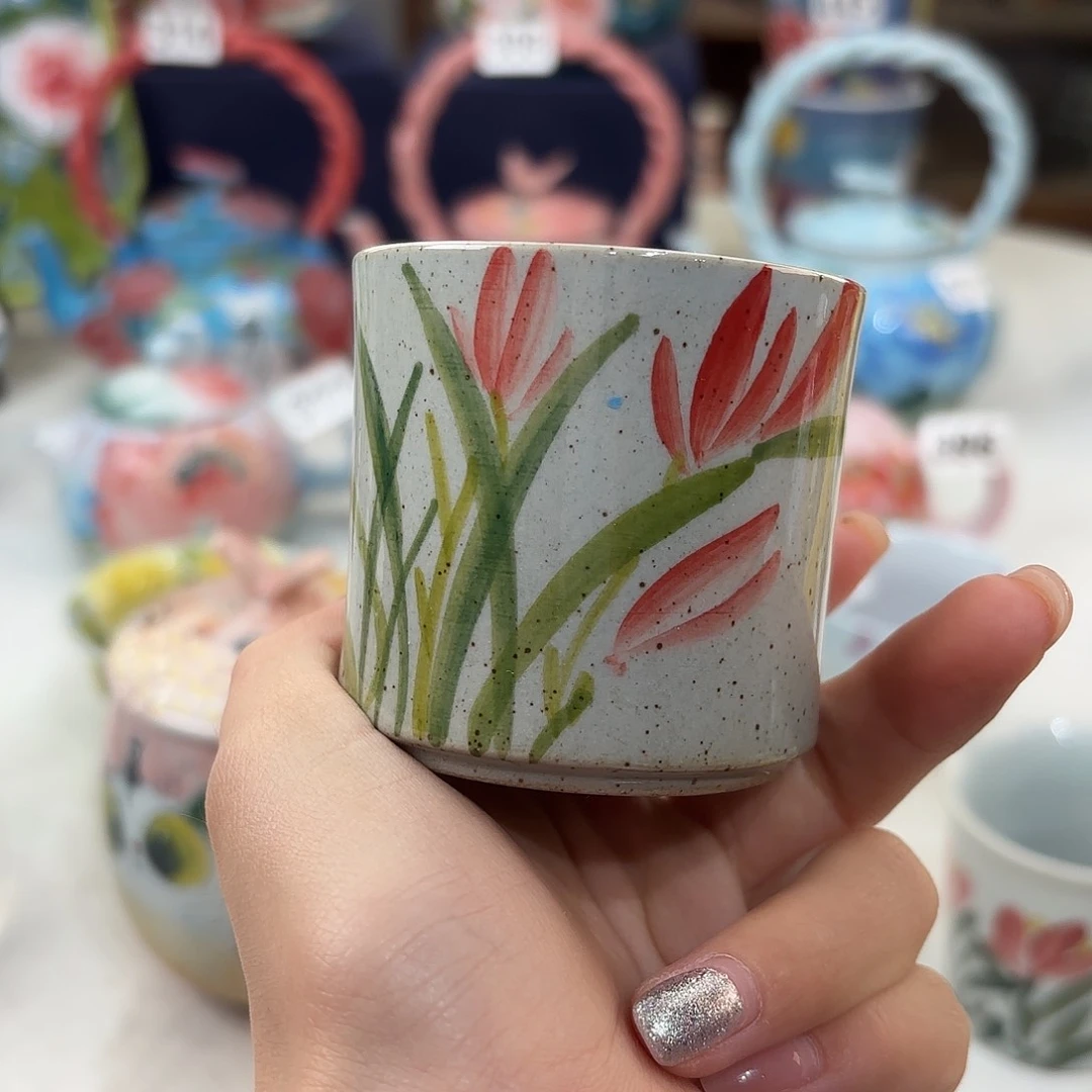 景德镇手绘高温釉下彩陶瓷茶具