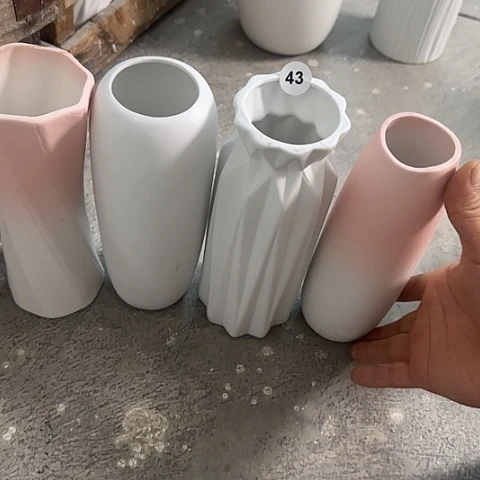 花***叶瓷片瑕疵43号20厘米组合4个