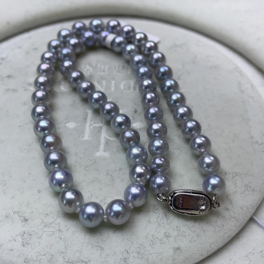 海水珍珠颈饰银S925镶嵌