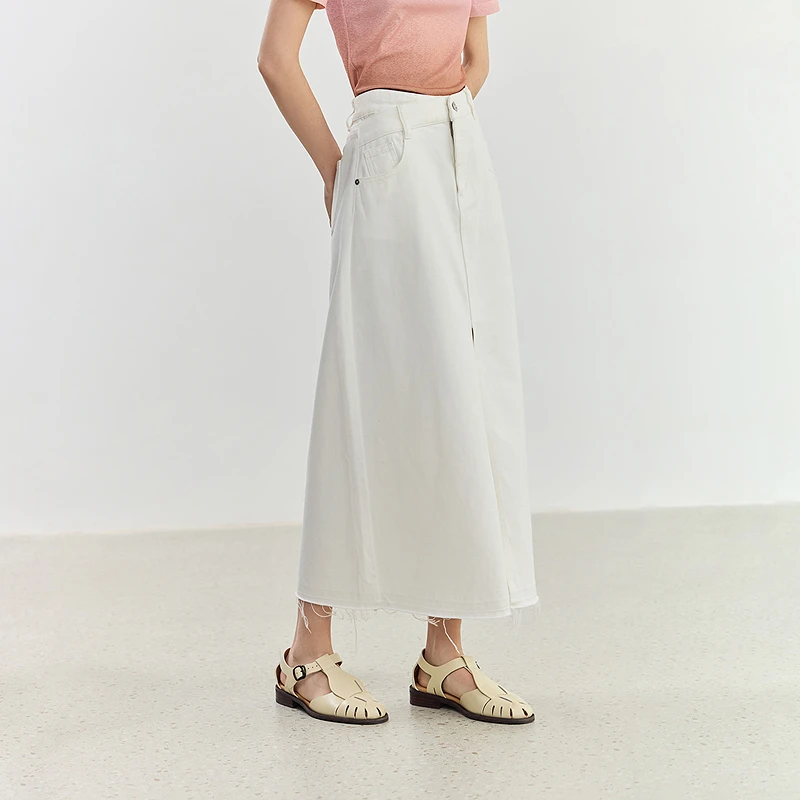 【商场同款】LILY2024夏新款女装半裙124220G6202