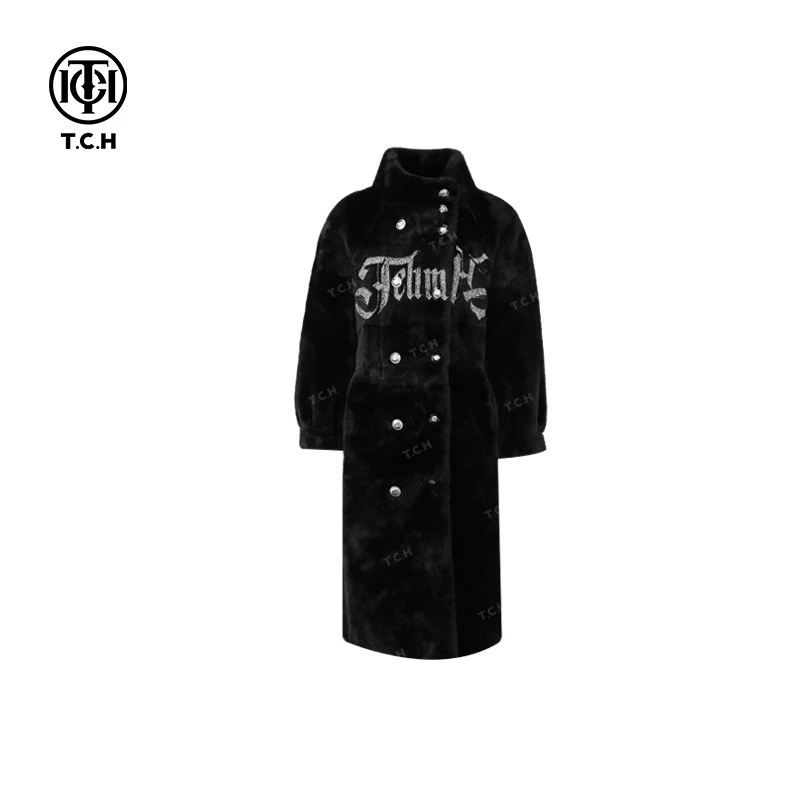 TCH服饰店播-潮牌烫钻长款外套T72C05E5011