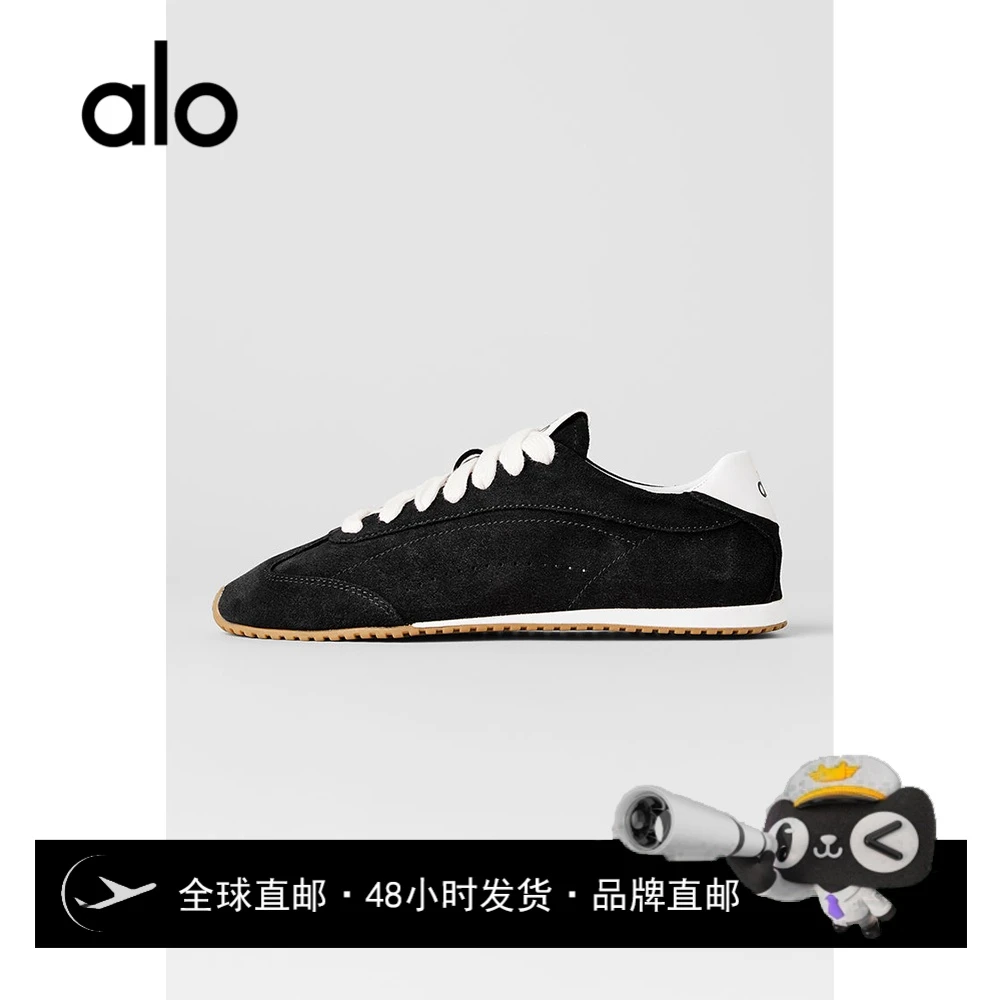alo Sunset Sneaker2025秋季新款男女同款麂皮运动休闲德训鞋轻便