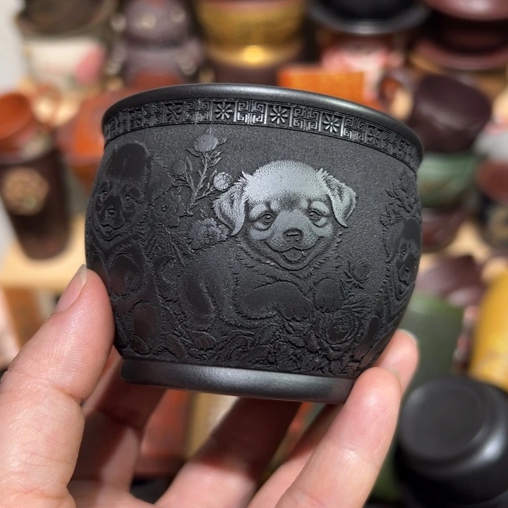 茶杯紫砂宜兴紫砂主人杯