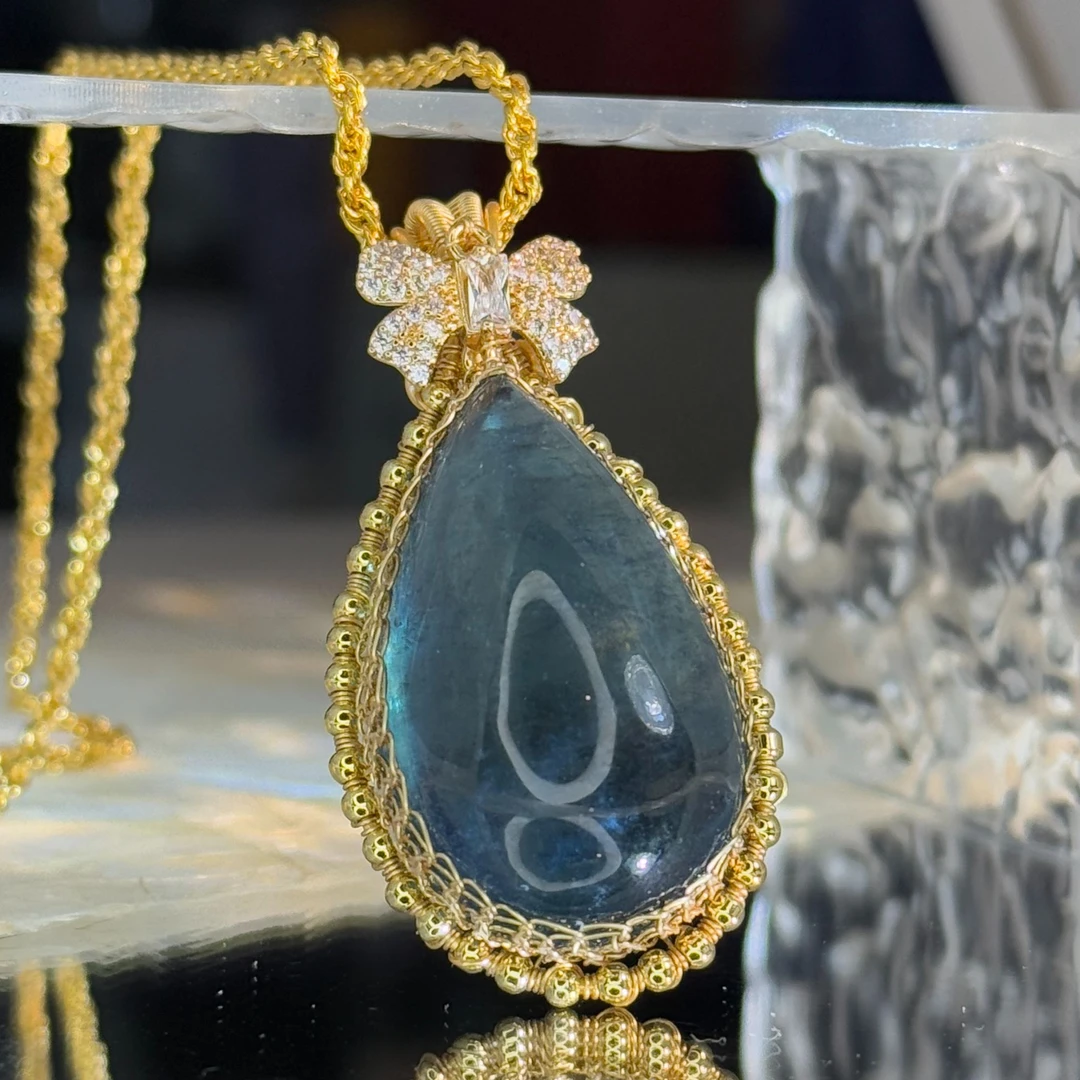 【定制】深海蓝极光项链